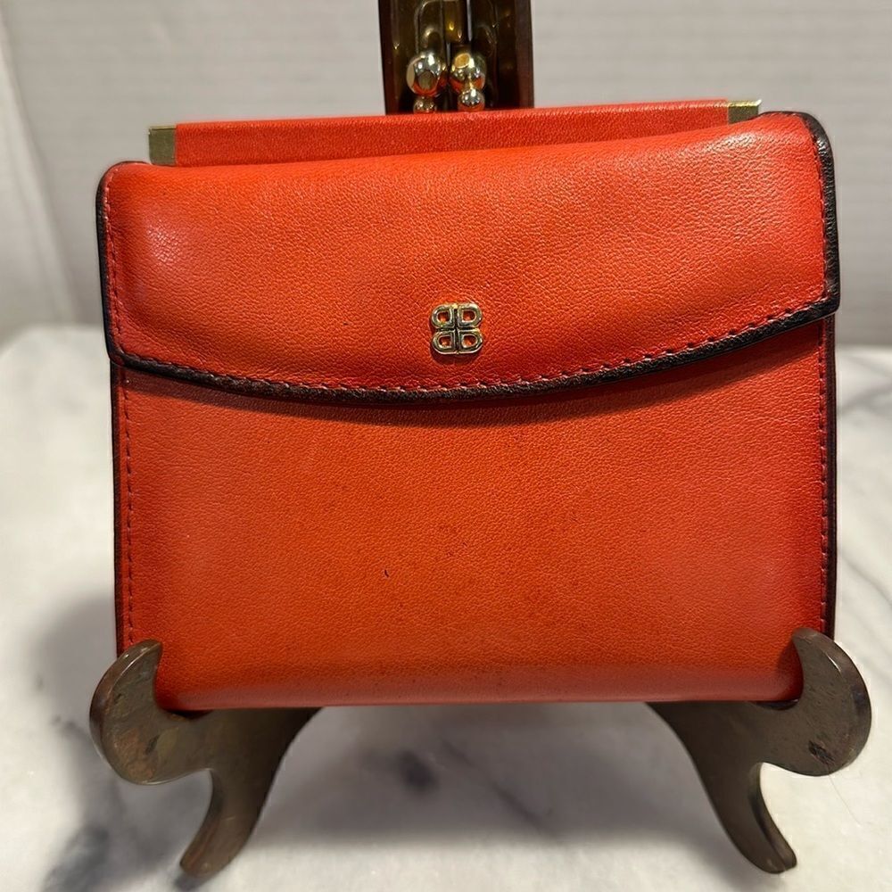 Vintage Bosca wallet buttery soft red leather made in USA